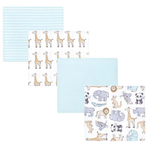 Hudson Baby Cotton Poly Flannel Receiving Blankets, Kangaroo, One Size