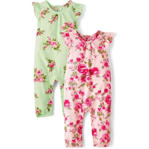 The Children's Place Baby Girls' And Newborn Sleeveless Pant Romper Playwear Outfit