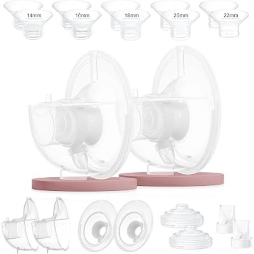 Breast Pump Parts Compatible with Momcozy M5, 2 Full Collection Cups