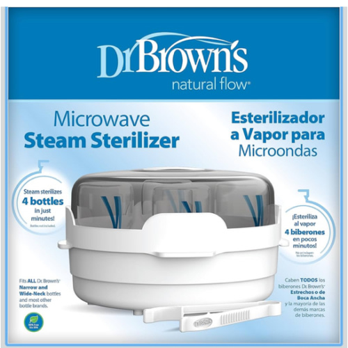 Amazon.com: Dr. Brown's Microwave Steam - for Baby Bottles, Nipples, Bottle Parts, Pacifiers, Teethers and Breast Pump Parts : Baby