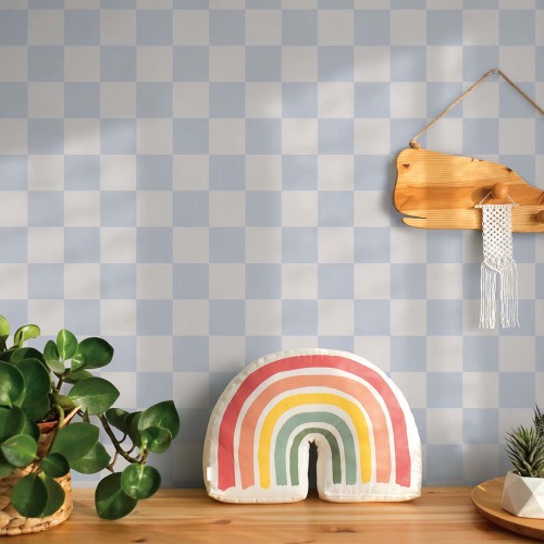 Check Mate Peel and Stick Wallpaper | Classic Design, Modern Charm – Tempaper & Co.