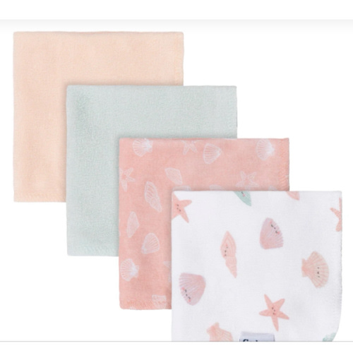 4-Pack Baby Girls She Sells Sea Shells Terry Washcloths – Gerber Childrenswear