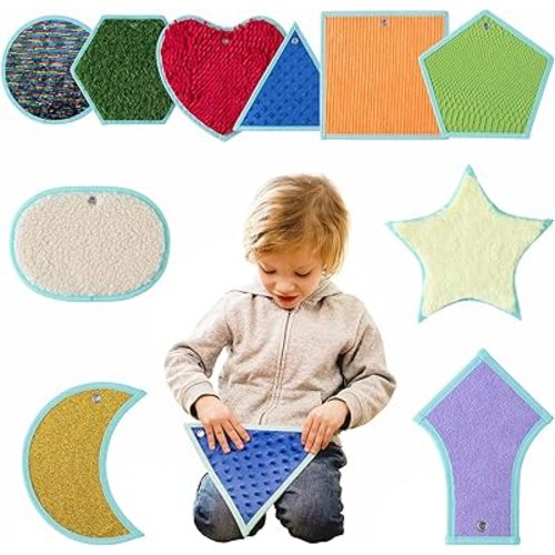 ODOXIA Sensory Mats for Autistic Children | Sensory Tiles for Kids | Sensory Wall Panel | Sensory Mats (Shapes) | Sensory Toys | Sensory Room Equipment | Sensory Disorder Toys for Tactile Play