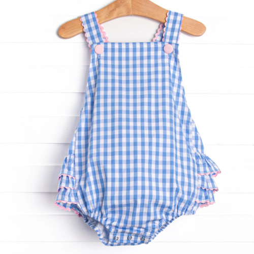 Mabel Bubble, Blue Gingham – Stitchy Fish