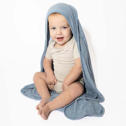 Hooded Bath Towel in Slate