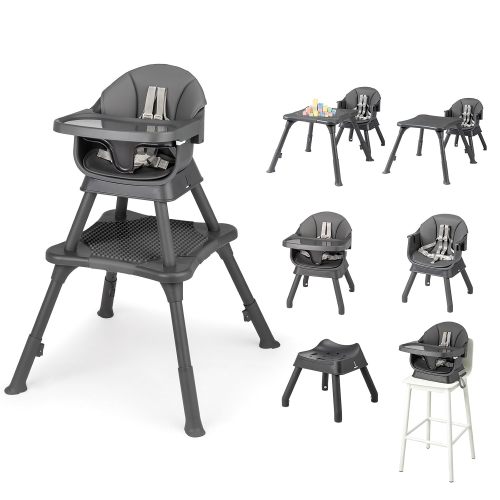 JOYMOR 9 in 1 Baby High Chair Convertible Baby Feeding Chair Booster