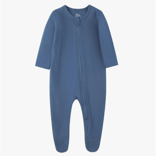O2 BABY Baby Boys Girls Organic Cotton Zip-Front Sleeper Pajamas, Footed Sleep 'n Play