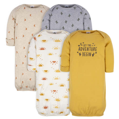 4-Pack Baby Neutral Southwest Gowns – Gerber Childrenswear