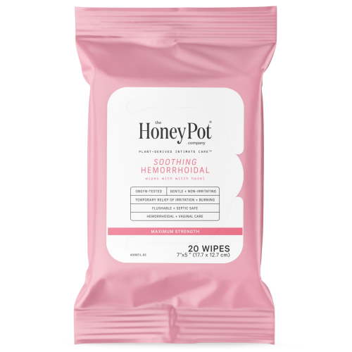 Honey Pot Intimate Wipes - Witch Hazel, 20 Count
