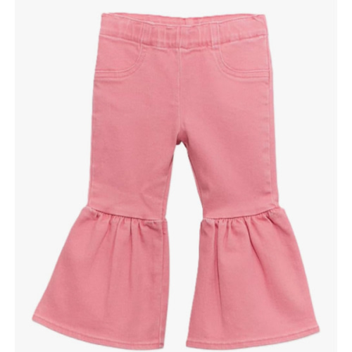 Little Girl's Vibrant Ruffle Leg Flare Jean | Wrangler®