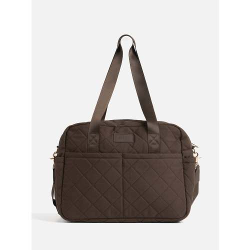 Nappy Bag - Chocolate Quilted