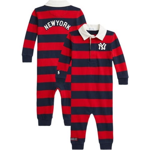 Newborn Polo Ralph Lauren Navy/Red Yankees Coverall, 3M