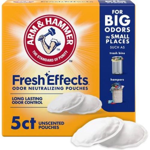 Arm & Hammer Fresh Effects Odor Eliminators Neutralizing Pouches - 5ct: Unscented, Sachet Form, Non-Powered