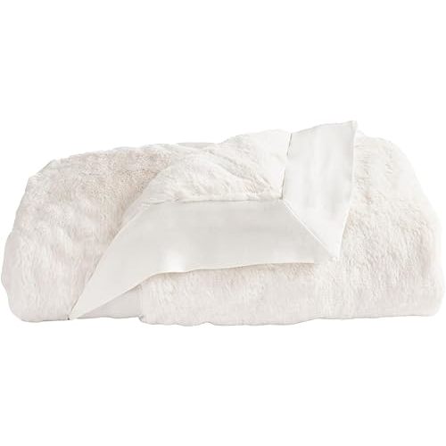 Little Giraffe Baby Blanket - Luxe Soft Blanket with Satin Trim - Baby Stroller Blanket - Newborn Baby Essentials & Baby Gifts - 29x35" - Cream