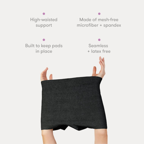 Disposable Boyshort Postpartum Underwear - Black
