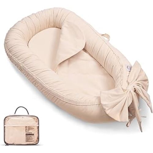 Baby Lounger, Infant Lounger for Newborn,Portable Baby Nest Cover Breathable & Soft, Newborn Essentials
