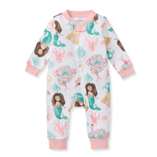 Burt's Bees Baby baby-girls Sleep and Play Pajamas, 100% Organic Cotton, One-piece Footless Pajamas