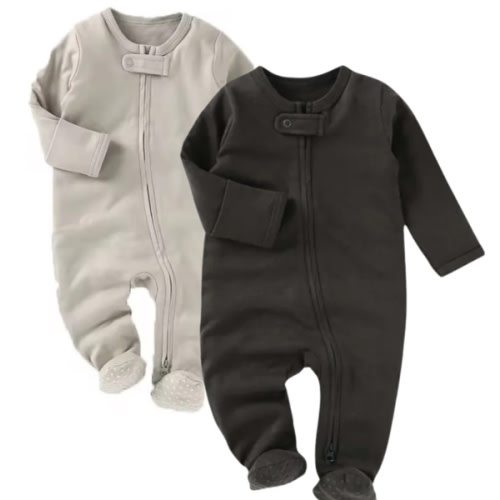 Any brand/ color "double zip" onesies in sizes 0-3M and 3-6M