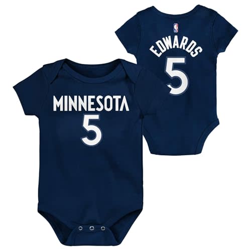 Outerstuff NBA Newborn & Infants 0-24 Official Player Name & Number Jersey Creeper Romper