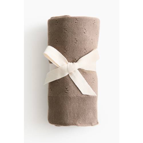 COTTON POINTELLE BABY BLANKET