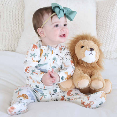 Safari Snuggles One-Piece Footie | Caden Lane