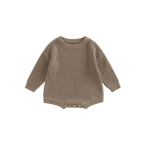 WakeUple Autumn Baby Sweater Rompers for Newborn Infant Boys Girls Clothes Knitted Loose Pullover Rompers Jumpsuits