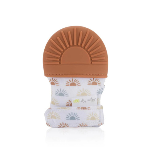 Itzy Mitt Silicone Teething Mitts Sun | Bee Like Kids