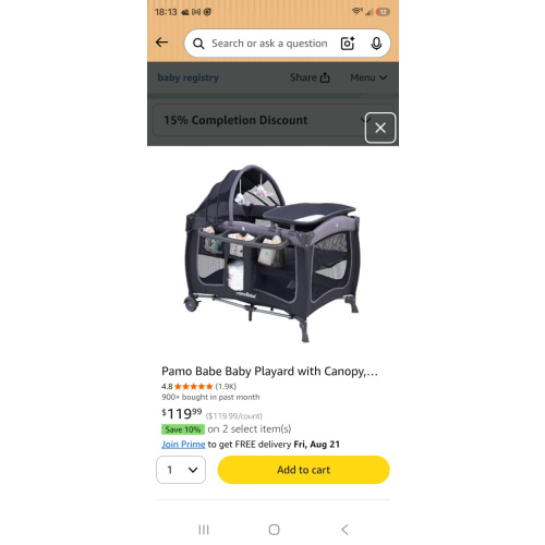Amazon: Baby Registry