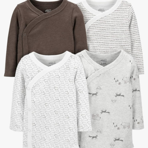 Simple Joys by Carter's unisex-baby 4-pack Side Snap Bodysuit