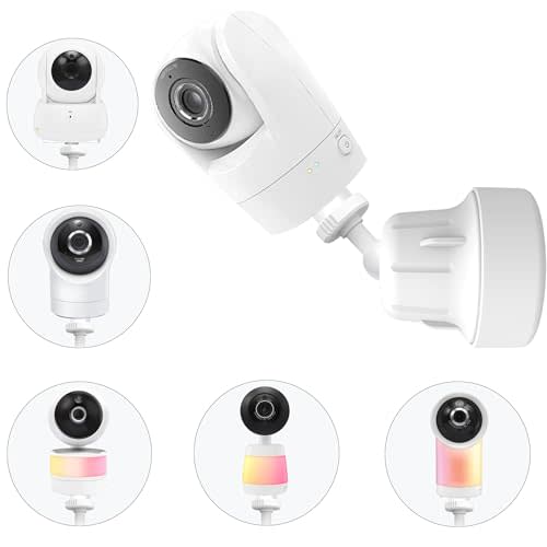 Derebir Adjustable Baby Monitor Wall Mount Stand Holder Compatible with VTech VM924/ 901/928HD/5263/5755 /5764HD /7764HD/5766/5263/BM5254/ Leapfrog LF920HD/RM7768HD/LF815HD/LF1726FHD /LF2413 Camera