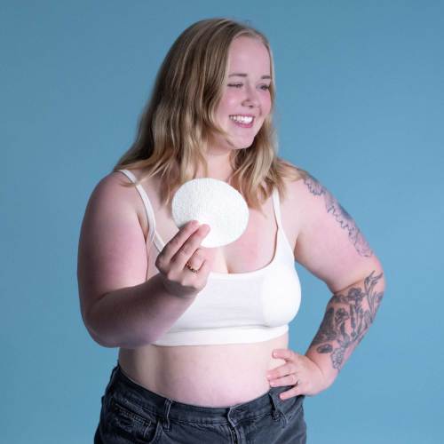 CAITLYN 100% Organic Merino Wool Felt Modesty Pads Bra Insert (No Plastic, No Polyester, No Synthetics) (100% Biodegradable)