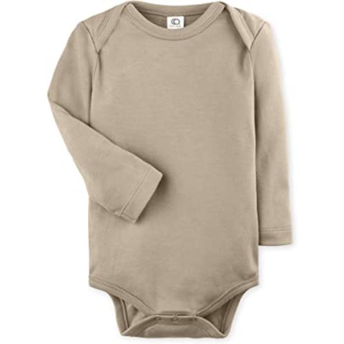 Colored Organics Unisex Baby Organic Cotton Bodysuit - Long Sleeve Infant One Piece