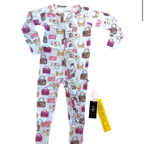 Purse Ruffled Zippered Footie – Dolled Up Boutique