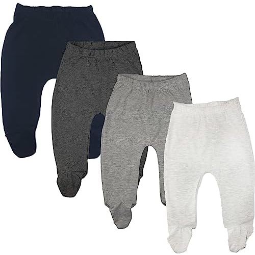 123 Bear Baby Soft Cotton Spandex Pants with Feet