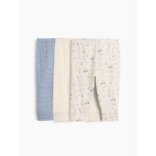 Baby First Favorites Organic Cotton Pull-On Pants (3-Pack) 0-3 Months