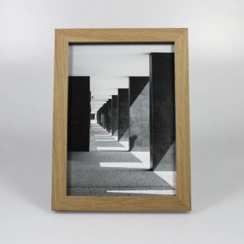 5" x 7" Thin Grain Frame Wood - Threshold™: Modern Style, MDF, Easel Back
