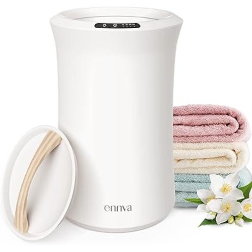 ennva 22L Towel Warmer for Bathroom, Spa, Hotel-Luxury Bath Towel Heater with with Aromatherapy- Electric Bucket Style Towel Steamer-Heat Timer15/30/45/60 Min Adjustable -Fast Heating Hot Towel Warmer