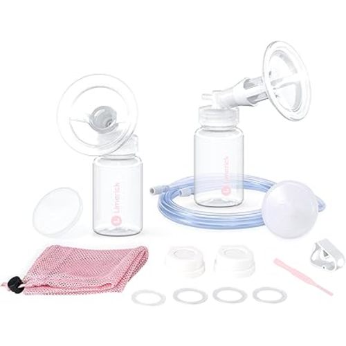 Limerick ComforTouch Kit, Complete Kit for PJ's Comfort & Joy Standard Breast Pumps, Includes 2 Silicone Breast Cups, 2 BPA-Free Bottles, 4 Silicone Gaskets, & 1-Micron Filter with DEHP-Free Tubing