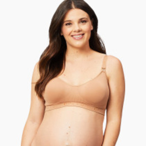 Cake Maternity Rock Candy Seamless Nursing Bra - Mocha, Large
