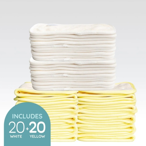 Full Time Newborn Absorbency Value Bundle (40 Pack) – Kinder Cloth Diaper Co.