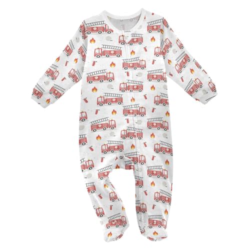 Dussdil Baby One-Piece Footies Newborn Rompers Pajamas Cotton Footed Pjs for Sleep Play Boys Girls