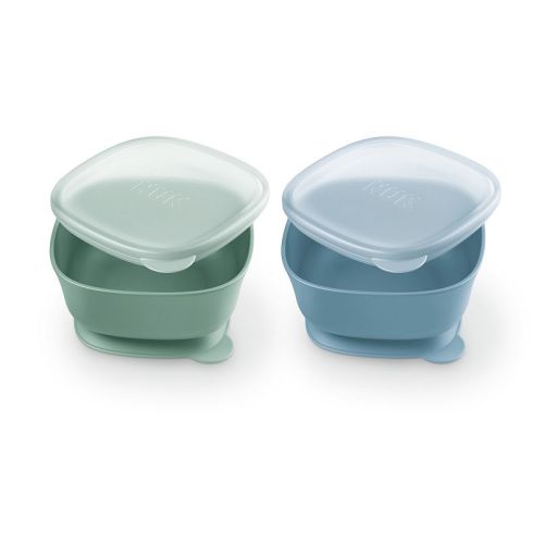 NUK First Choice Suction Bowls & Lids 2-Pack