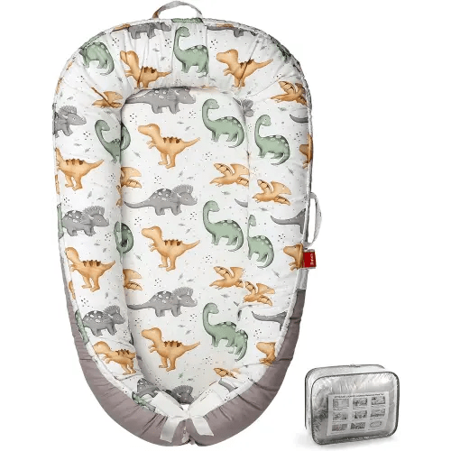 Baby Lounger - Breathable & Soft Baby Nest, Portable and Lightweight Tummy Time Lounger for Home and Travel, Ideal Newborn Babies Essentials Baby Shower Gifts