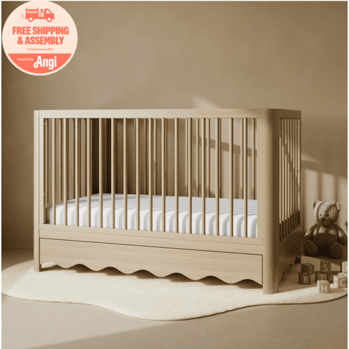 Art of Nursery by Storkcraft Casablanca 5-in-1 Convertible Baby Crib with Drawer, Driftwood