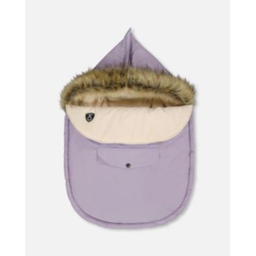 Baby Girl Bunting Bag Designed for Car Seat and Stroller Purple Gray - Baby