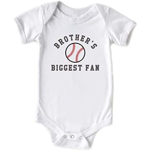 Brother's Biggest Fan Baseball Cute Bodysuit