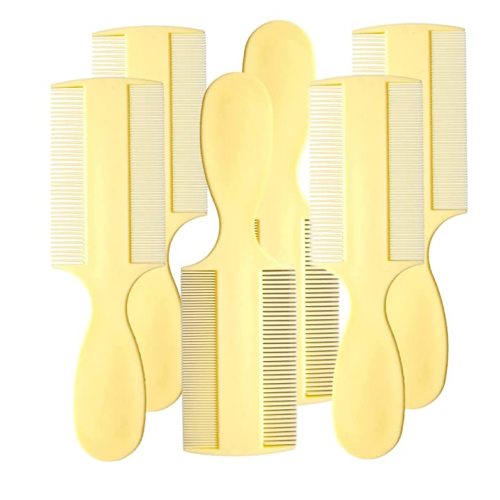 Vakly Fine Tooth Comb, Double-Sided Baby Comb with Handle, 3 Pack