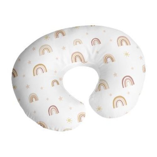 Sweet Jojo Designs Girl Support Nursing Pillow Cover (Pillow Not Included) Boho Rainbow Pink Taupe and Mauve