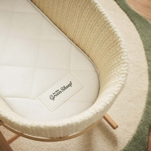 Natural Moses Basket Mattress 74cm x 28cm | Free UK Delivery ‐ The Little Green Sheep