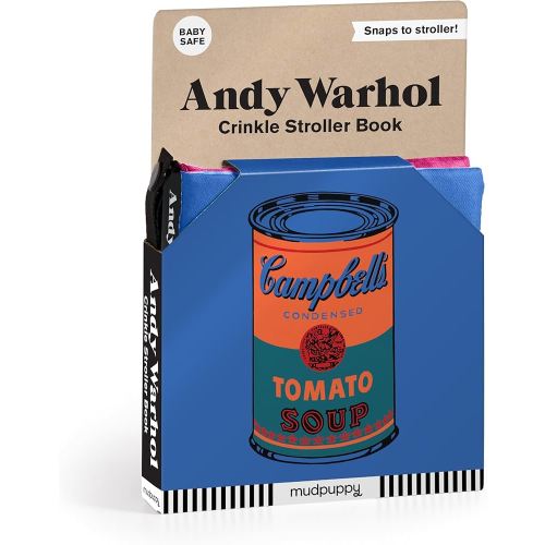 Andy Warhol – Iconic Early Development Crinkle Fabric Stroller Book for Toddlers and Babies